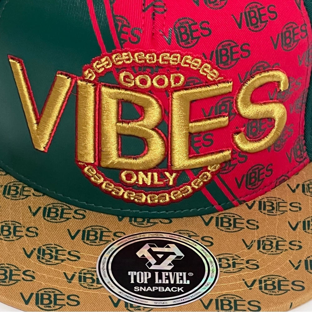 Top Level Good Vibes Only Snapback Cap - Picture 6 of 7